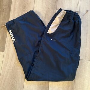 Y2K Vintage Nike Track Pants With Backwards Nike Check And Embroidery Size Large